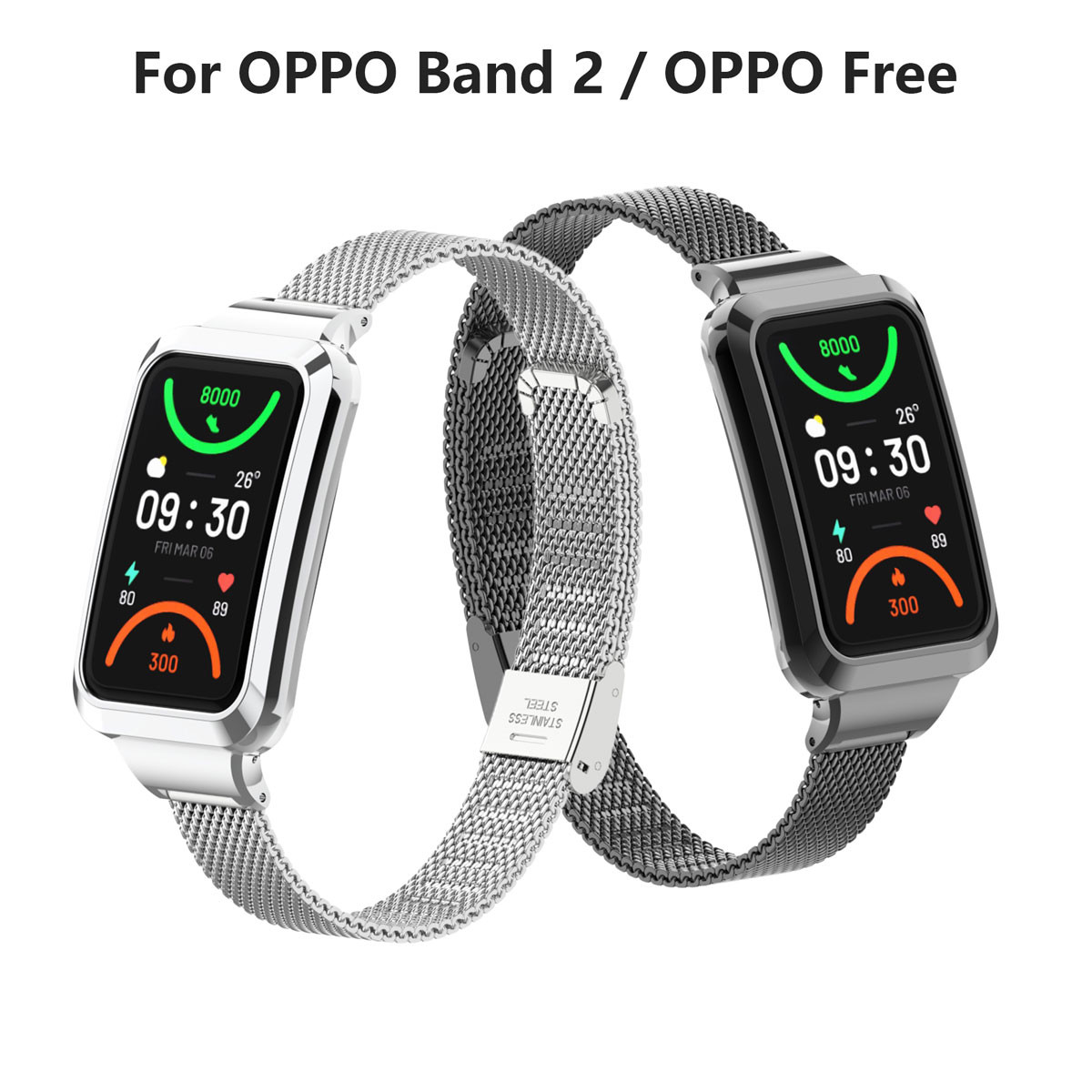Convient pour Oppo Band 2, bra - Mesh Strap Metal avis et prix