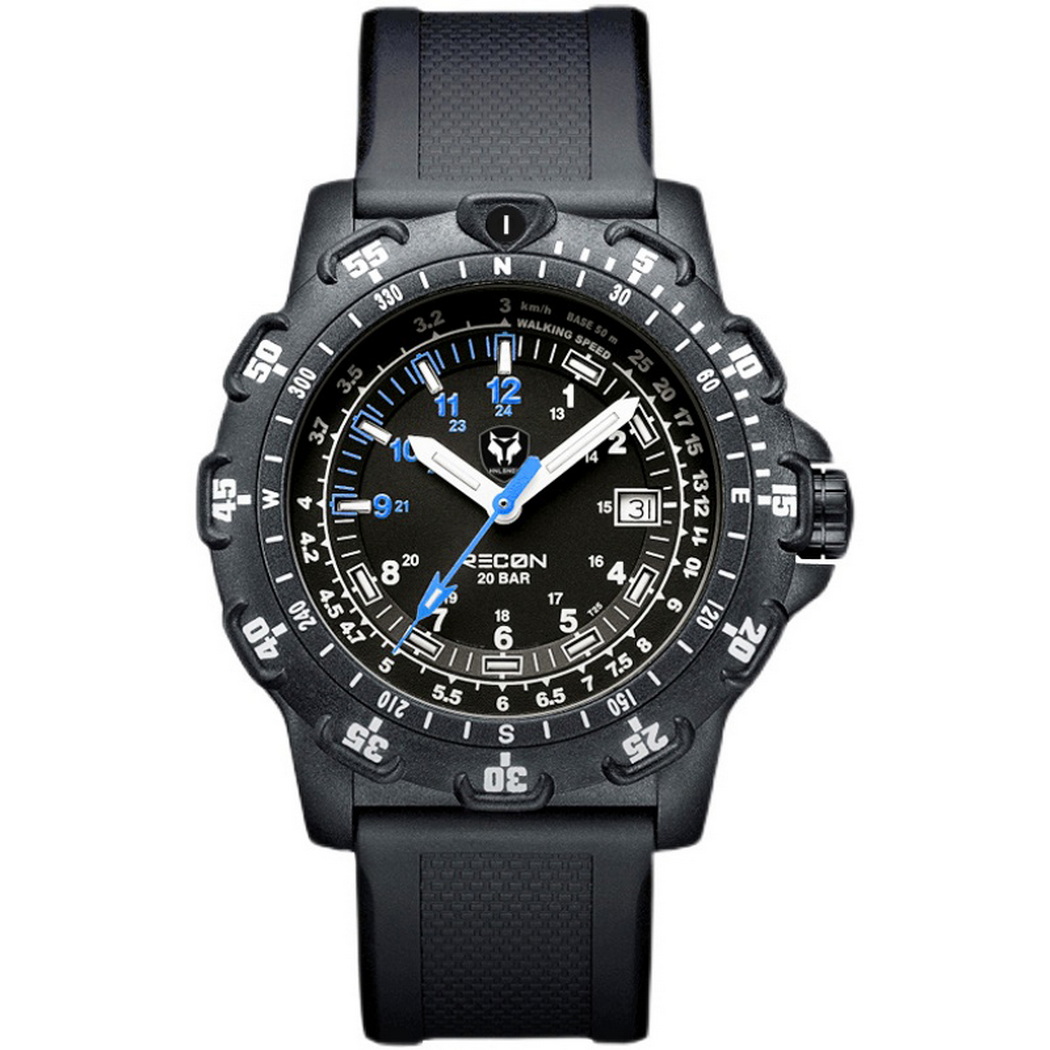 Hnlgnox hommes montres pilote  - Rubber Strap Diver avis et prix