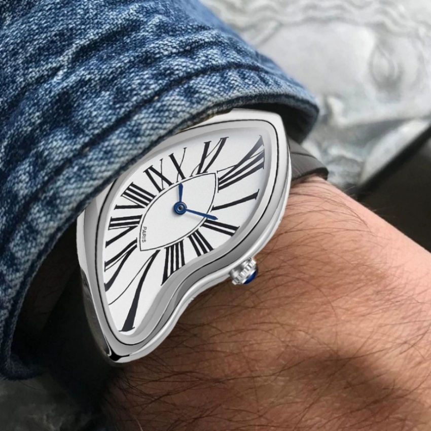 Montre à quartz créative et te - Leather Watch Band Men avis et prix