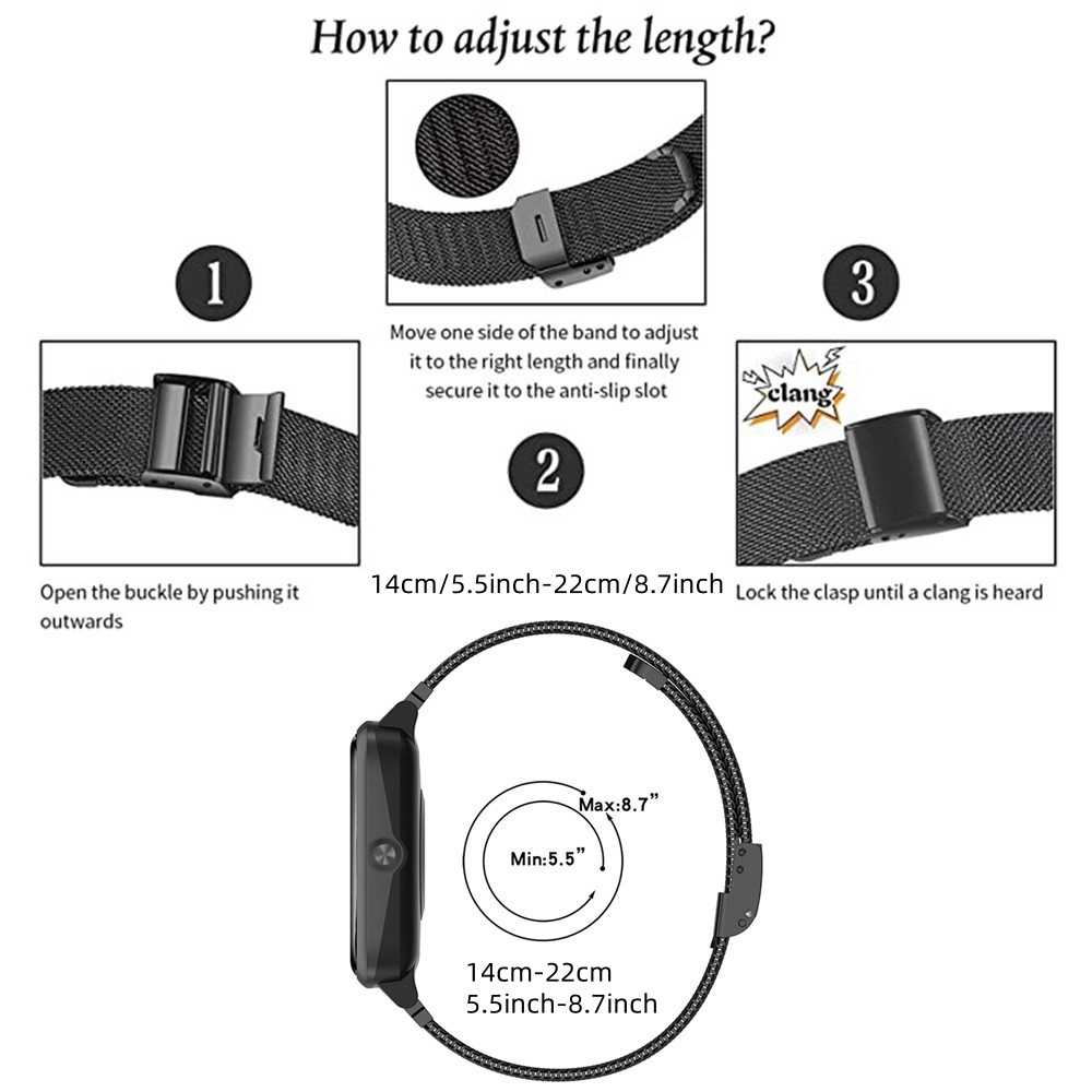 Bandes métalliques pour Garmin - Mesh Strap Metal avis et prix