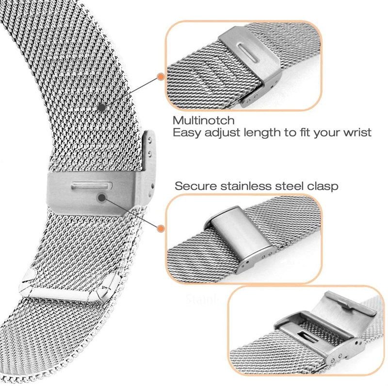 Bracelet en maille milanaise e - Mesh Strap Metal avis et prix